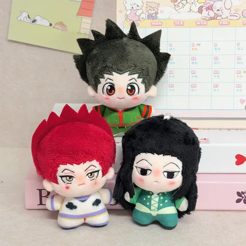 10cm HUNTER×HUNTER Plush Doll Pendant Hisoka Illumi Zoldyck Chrollo Lucilfer Stuffed Toy For Anime Fans