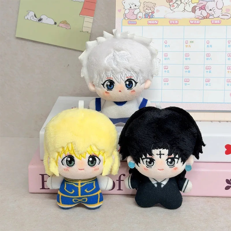 10cm HUNTER×HUNTER Plush Doll Pendant Hisoka Illumi Zoldyck Chrollo Lucilfer Stuffed Toy For Anime Fans